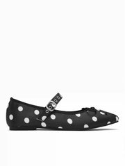 BOWKNOT POLKA DOT MARY JANE FLATS