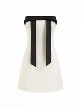 Bandeau Bowknot Mid Rise A-line Mini Dress