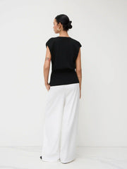 Knit V-Neck Dolman Sleeve Vest