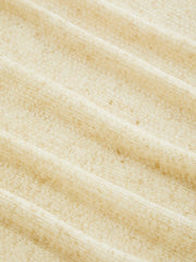 Linen-blend Boat Neck Oversized Long Sleeve Top