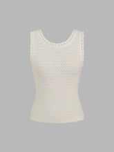 Knit Hollow Out Knotted Tank Top