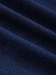 Denim High Waist Pleated Straight Leg Jeans