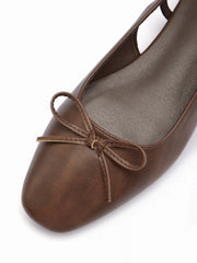 BOWKNOT SLINGBACK FLATS
