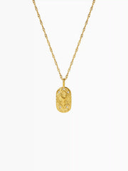 CONSTELLATION 18K GOLD PLATED STAINLESS STEEL PEDANT NECKLACE