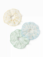3PCS FLORAL SCRUNCHIE SET
