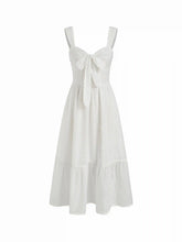 Cotton Broderie Anglaise Floral Bowknot Tiered Maxi Dress