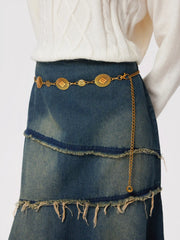 Oval Decor Waist Chain