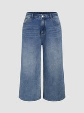 Denim Solid Pocket Baggy Jeans Curve & Plus