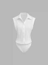 Cotton Polo Shirt Bodysuit