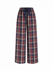 Cotton Bowknot Graphic Knotted Oversized Top & Mid Rise Straight Leg Trousers Loungewear Set