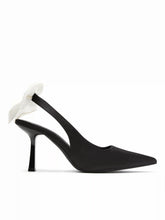 BOWKNOT POINTED TOE SLINGBACK HEELS