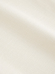 Tweed Mid Rise Solid Pearl Button Wide Leg Trousers With Waist Chain