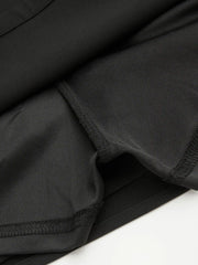 Mid Rise Wrap Solid Bowknot Mini Skirt