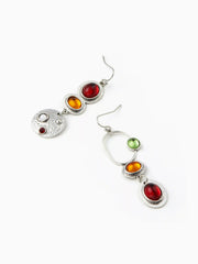 GEMSTONE DROP EARRINGS