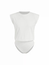 Cotton-blend Round Neckline Bodysuit
