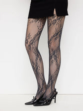 FLORAL JACQUARD LACE TIGHTS