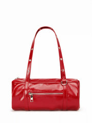 EYELET CYLINDRICAL SHOULDER BAG