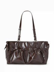 BOWKNOT PLEATED SHOULDER BAG