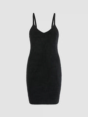 Knit Solid Bodycon Dress