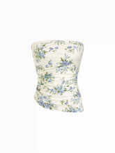 Floral Ruched Bandeau Top