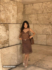 Mesh Low Rise Polka Dot Bowknot Mermaid Skirt