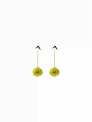 OLIVE DROP EARRINGS