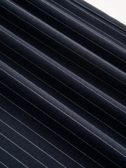 Boat Neck Stripe Ruched Knotted Straight Leg Jumpsuit