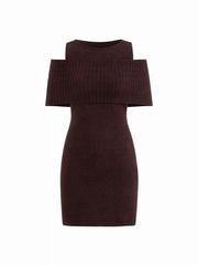 Multi-Way Knit Boat Neck Mini Tank Dress