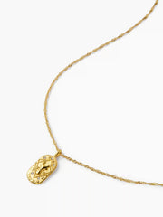 CONSTELLATION 18K GOLD PLATED STAINLESS STEEL PEDANT NECKLACE