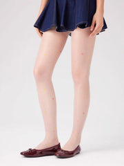 TWO-TONE HEART TIGHTS
