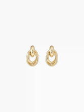CHAIN LINK HOOP EARRINGS