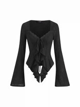 Knit Fabric Sweetheart Solid Long Sleeve Tops