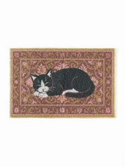 CAT & FLOWER DOOR MAT