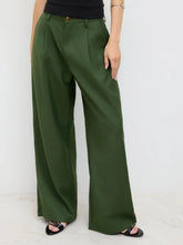 Mid Rise Straight Leg Trousers