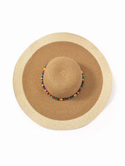COLORFUL BEADED WOVEN HAT