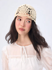 FLOWER KNITTED HAT