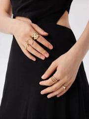 5PCS FLOW WRAP RING SET