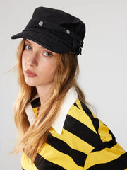 STUDDED BERRET HAT