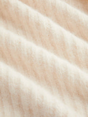 Wool-blend Knit High Neck Long Sleeve Oversized Top