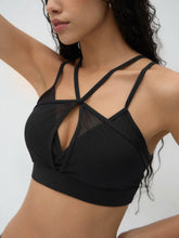 CIDERAIRYâ„¢ V-neck Solid Criss Cross Active Tank Top