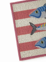 FISH STRIPED DOOR MAT