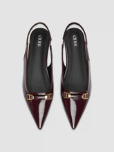 BUCKLE POINTED TOE SLINGBACK FLATS