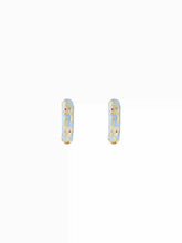 FLOWER HOOP EARRINGS
