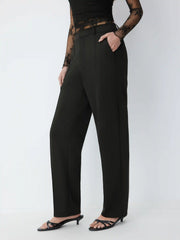 Mid Rise Tapered Trousers