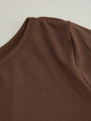 Boat Neck Wrap Ruched Knotted Bell Sleeve Mini Dress