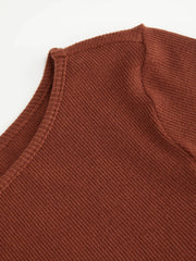 Round Neckline Lace Trim Ruched Long Sleeve Top Curve & Plus