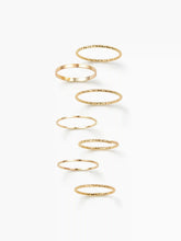 7PCS METALLIC RING