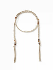 BEADED LACE-UP WAIST CHAIN