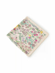 FLORAL & LEAF SQUARE HEADSCARF