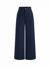 High Rise Pocket Straight Leg Trousers